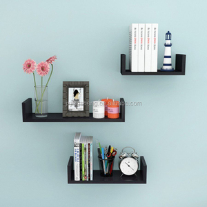 Juego de 3 estantes de esquina para pared, repisa <span class=keywords><strong>flotante</strong></span> para pared, artesanías decorativas de madera - Product Image 6
