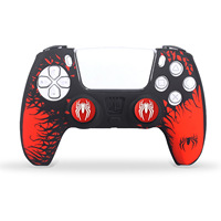 Coque de protection en silicone avec poignées pour manettes DualSense PS5 et joysticks offerts