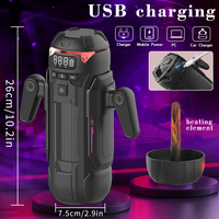Masturbateur automatique professionnel pour hommes avec 9 fonctions de succion, de poussée, de rotation et de chauffage, écran LCD, jouet sexuel pour hommes