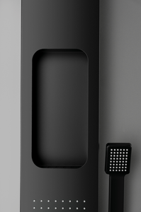 Panel de Ducha Negro Mate con Jets de Masaje para Baño, Nuevo - Product Image 5