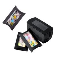 Boîte en papier kraft personnalisée pour emballage de mini-oreillers, avec fenêtre découpée transparente, pour la présentation de bijoux et de cadeaux – Vente en gros usine