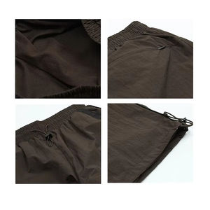 Diseño personalizado American Retro Street Vintage Y2K Deportes Pantalones de nylon Sueltos Casual Cintura media Pantalones con cordón Patrón recto - Product Image 2