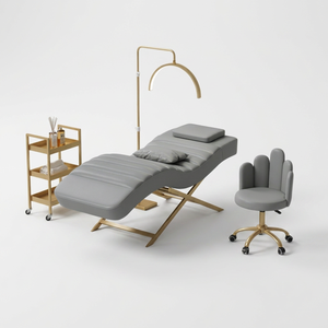 Lit de soin moderne pour salon, canapé de beauté rembourré, lit de massage spa, lit de beauté pour extensions de cils - Product Image 1