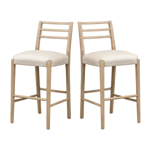 Modern Adjustable Bar <b>Stool</b> <b>with</b> Ladder <b>Back</b> Set of 2-Iron Base for Home Bar & Commercial Use - Product Image 1