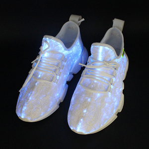 <span class=keywords><strong>Scarpe</strong></span> LED Ricaricabili USB con Design in Fibra Ottica, <span class=keywords><strong>Scarpe</strong></span> Luminose in EVA, PU, Tessuto di Cotone, Fascia Elastica, Stile Spider-Man - Product Image 4