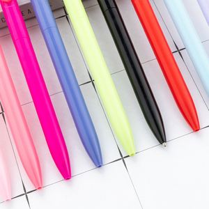 Hot Sale Sports Advertising Ballpoint Pen Creative Simple <b>Cheap</b> Custom Logo Plastic with Heart Clip - Product Image 4