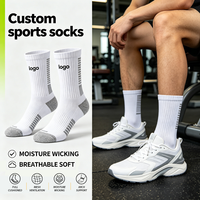Chaussettes de sport en coton tricoté XY personnalisées, douces et athlétiques, pour la course, en gros, durables, de marque sur mesure