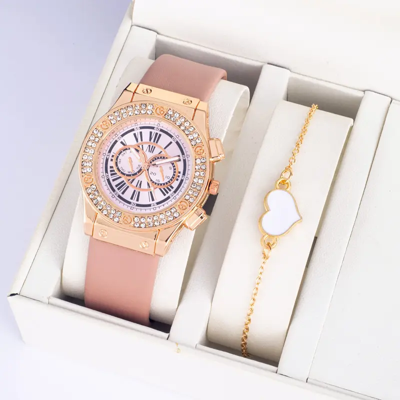 Montres de marque chanceuse pour femmes cadran floral avec bracelet en cuir véritable mouvement à Quartz montres-bracelets pour femmes Bracelet cadeau pour elle