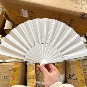 <b>Personalized</b> Colorful Painted Bamboo Folding Hand <b>Fan</b> Stylish Love Style for Promotions - Product Image 2