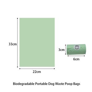 Wholesale Biodegradable Flat Dog Poop <b>Bags</b> Custom Printed Rolls Smell Proof <b>Compostable</b> PBAT Material Eco-friendly - Product Image 2