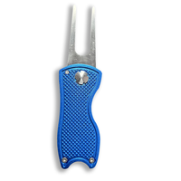 Accessoires de Golf personnalisés en métal, outil de Divot, fourche verte, outils de réparation multifonctionnels avec marqueur de balle