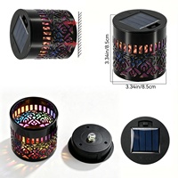 Lámpara Solar Decorativa para Interiores y Exteriores, Luz Ambiental Colorida, Lámpara Solar de Jardín, en Oferta