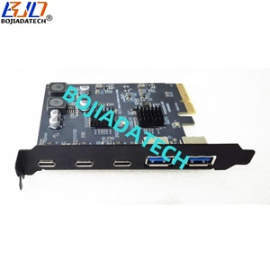 10gbps PCI Express X4 PCI-E 4x đến 3 USB 3.2 Type-C + 2 Type-A kết nối bộ điều khiển Thẻ mở rộng asm3142 + vl822 - Product Image 2