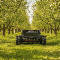 Tondeuse robot agricole télécommandée sur chenilles de haute qualité, homologuée CE, pour la coupe de l'herbe et le débroussaillage