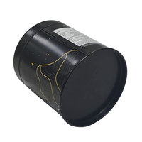 Fabricant de boîtes cylindriques personnalisées de 68*72mm Boîte ronde d'emballage en chanvre gommeux Boîte en fer blanc de qualité alimentaire Thé Matcha
