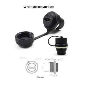 Aleación de zinc sin soldadura Circular impermeable Panel chasis tornillo montaje en pared Usb3.0 Rj45 Cat6 Cat6a Usb C tipo C conector Hdtv - Product Image 6