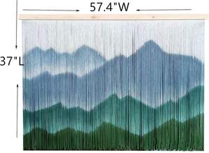 Personnaliser la décoration murale Boho extra large Grand macramé Tenture murale moderne 100% coton à bas prix - Product Image 3