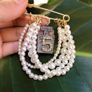 Tùy chỉnh pha lê Rhinestone Trâm <span class=keywords><strong>pin</strong></span> phong cách mới 5 khăn lụa trâm cài dễ thương sang trọng đám cưới đính hôn Quà Tặng bên - Product Image 1