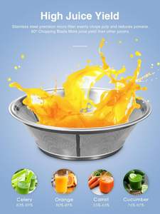 Home Electric Cold Press Slow <b>Juicer</b> Stainless Steel Automatic Carrot <b>Lemon</b> Citrus Orange Fruit Juice Maker Extractor Machine - Product Image 6