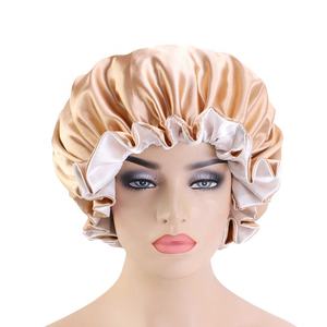 Promoción personalizada de alta calidad Popular diseñador Sleep Hat pelo colorido doble capa mancha Durag Bonnet - Product Image 3