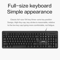 Clavier filaire d'origine Lenovo K4800S, interface USB, ordinateur portable, ordinateur tout-en-un, ordinateur de bureau, clavier silencieux et étanche