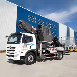 JIUHE 23m 25m 38m 45m Plataforma de trabajo aéreo montada en camión Camión de trabajo aéreo Elevador telescópico Plataforma DE TRABAJO montada en camión - Product Image 6