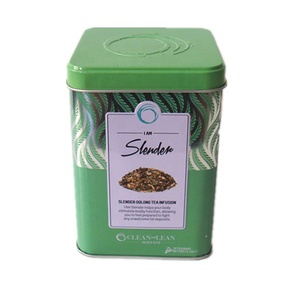 La fenêtre transparente de boîte de bidon de <span class=keywords><strong>thé</strong></span> de <span class=keywords><strong>twinings</strong></span> de cube carré sur le couvercle peut être choisie - Product Image 2