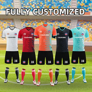 उच्च गुणवत्ता वाले त्वरित सुखाने वाले फुटबॉल जर्सी शीर्ष कस्टम मुद्रित फुटबॉल प्रशिक्षण वर्दी टीम नाम नई रेट्रो फुटबॉल जर्सी - Product Image 3