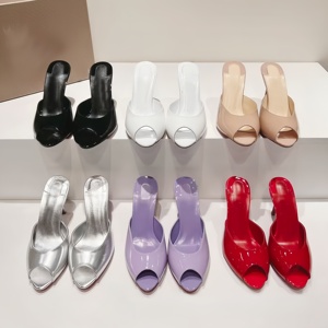 Sandalias Elegantes de Tacón Alto con Punta Abierta para Mujer, Tacones Rojos de Moda para el Verano, Perfectas para Fiestas y Cenas al Aire Libre - Product Image 1