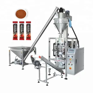 高精度VFFS螺旋钻剂量灌装包装机研磨咖啡粉包装机，用于中央密封棒