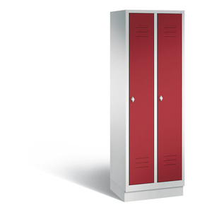 C+P Armadio per Spogliatoio, il Classico, Larghezza Comparto 300 mm, 2 Compartimenti, con Base - Product Image 1