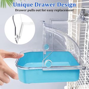 Bañera Colgante de Plástico para Pájaros, Piscina para Pájaros, Bañera para Loros, Piscina para Pájaros Montada en Jaula - Product Image 2