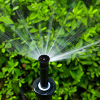 Tête d'irrigation escamotable à grande portée avec buse longue et centrale pour pelouse et jardin