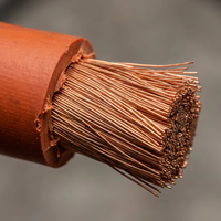 Cable de Soldadura de Caucho PrimePro Sin Halógenos EN 50525-2-81 H01N2-D con Revestimiento Naranja y Negro Súper Flexible de 16-120 mm
