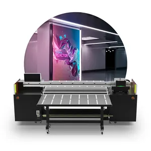 Xenons 1.8m 3.2m i3200 kafaları 2400dpi dijital akrilik PVC panel rulodan ruloya ve Flatbed hibrid UV yazıcı BASKI MAKİNESİ