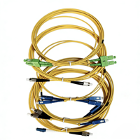 OM3 Copper Conductor Fiber Optic Patch Cords Duplex FC-LC 10 Gigabit 15m Customizable Telecom Use Fiber Optic Patch Cord