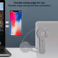 Support d'extension pour écran d'ordinateur, support magnétique réglable pour ordinateur portable, fixation latérale pour bureau, support de téléphone de voiture pour Tesla en alliage d'aluminium