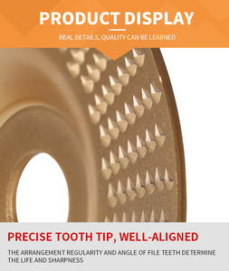 <span class=keywords><strong>Disque</strong></span> abrasif de sculpture sur bois de qualité industrielle de 100 mm, revêtement en titane, OEM <span class=keywords><strong>pour</strong></span> <span class=keywords><strong>meuleuse</strong></span> d'angle - Product Image 4