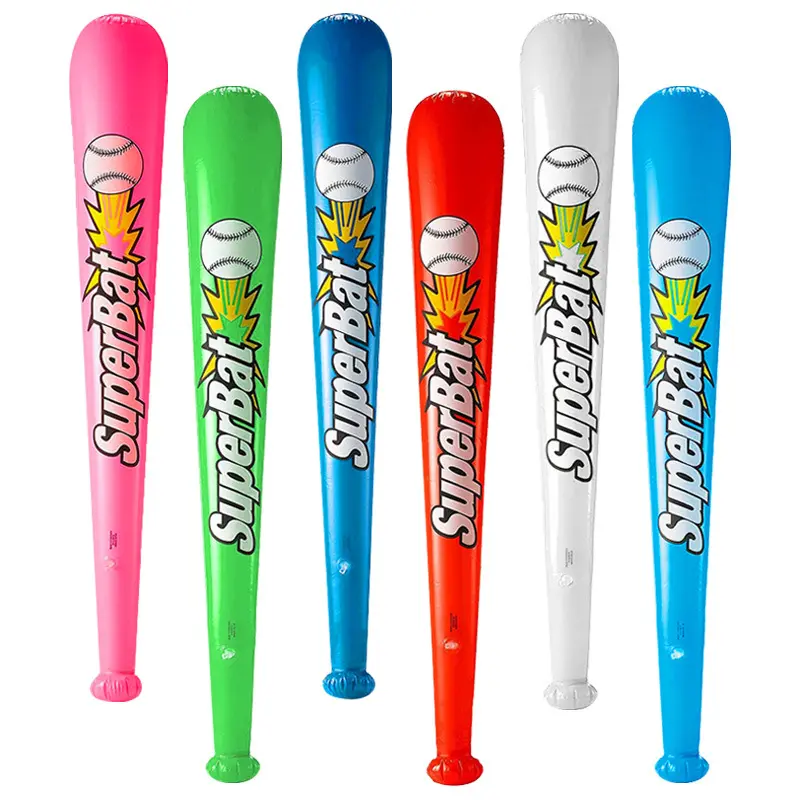 Commercio all'ingrosso PVC giocattoli per bambini bastone gonfiabile 83cm mazza da baseball gonfiabile per la promozione
