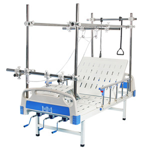 Cama de Enfermería Ortopédica con Marco de Acero Inoxidable, Multifuncional, con Manivela, Tracción de Piernas Divididas de Tres Ejes - Product Image 1