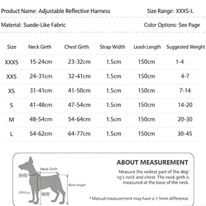 Small pet new reflective dog chest strap traction rope set source factory spot mixed batch cross-border distribution - Product Image 2