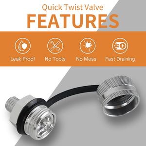 Valve de vidange d'huile en alliage d'aluminium M12 M14 M16 M20 Hexagonale à dégagement rapide pour automobile avec adaptateurs - Product Image 4