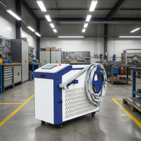 Mesin Pembersih Laser Serat Genggam 3 in 1 Industri 1500W 2000W untuk Pengelasan Logam, Pemotongan, dan Penghilang Karat Efisiensi Tinggi