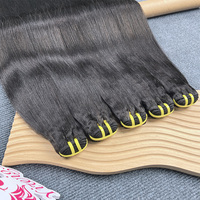 Lot de Tissages Cheveux Humains Lisses Yaki Légers Fournisseurs Vente en Gros de Cheveux Vietnamiens Bruts Alignés Cuticule Naturelle
