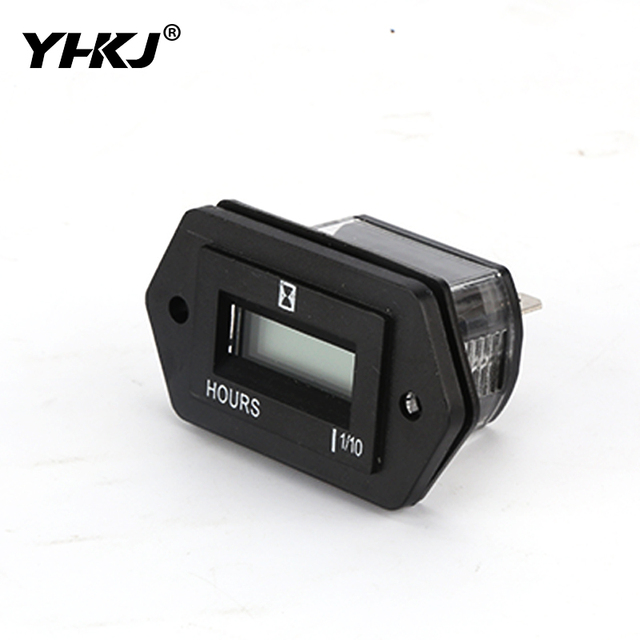 SYS-1 6 Digits DC 10-80V AC 100-250V Hour Meter Digital Industrial Complete Sealed Quartz Timer Counter Mechanical Hours Counter