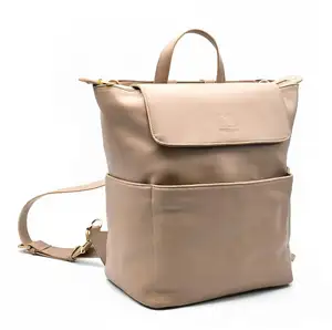 Custom Make Large Capacity Baby Mummy Nappy Bag High Quality Vegan Leather Diaper Backpack Bag For Mum