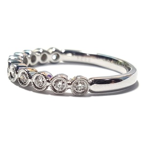 Livraison rapide depuis Hong Kong, bague fine classique en or blanc massif 18 carats avec diamant SI pour femme, idéale pour un anniversaire de mariage ou une fête - Product Image 2