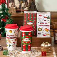 Mug Porselen Hadiah Natal dan Ulang Tahun Desain Kartun Lucu Cangkir Kopi & Air Souvenir Kantor dan Rumah Tangga Dari Cina