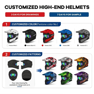 <span class=keywords><strong>Casco</strong></span> per Moto Fuoristrada OEM ODM in ABS Sicuro di Alta Qualità con Doppia Visiera per Guida All'aperto - Product Image 4