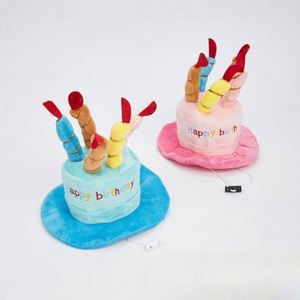 Sombrero de Cumpleaños para Mascotas, Lindo Sombrero de Fiesta con Juguete de Peluche, Divertido Regalo de Cumpleaños para Mascotas y Recuerdo de Fiesta de Año Nuevo para Uso Promocional - Product Image 2